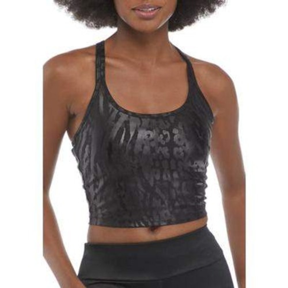 Calvin Klein Performance Printed Strappy-Back Tank Top Size S